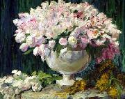 George Mosson Tulpen in einer Vase painting